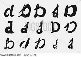 Calligraphy hand lettering letter d vectors (274). Letter D Written By Vector Photo Free Trial Bigstock