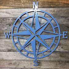 Steel Nautical Star Compass Wall Art Nautical Decor Metal Etsy Compass Wall Art Nautical Metal Wall Art Nautical Decor