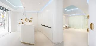 Interior of professionally equipped and modern design small. Refined Elegance Meets Functional Style At Dental Angels Barcelona