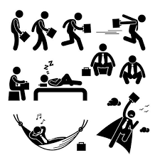 Businessman Business Man Walking Running Sleeping Sitting Etsy In 2021 Pictogram Stick Man Fight Business Man