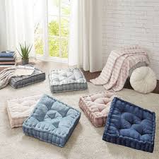 Diah Chenille Square Floor Pillow Cushion In 2020 Square Floor Pillows Floor Pillows Floor Cushions
