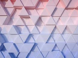 Items portrayed in this file. Hd Wallpaper Serenity Blue And Rose Quartz Abstract 3d Triangle Background Wallpaper Flare