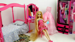 Barbie Bedroom Disney Princess Rapunzel Doll Bedroom روبانزل غرفة نوم باربى Youtube