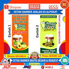 Check spelling or type a new query. Cetak Spanduk Banner Usaha Warung Toko Jualan Es Juice Buah Alpukat Kocok Alpucok Murah Viral Laris Shopee Indonesia