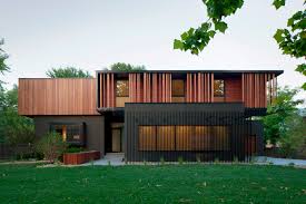The exterior of a modern style home usually makes use of concrete or another staple of the modern design is the use of glass and large windows as an exterior showcase. Architectural Drawings 10 Modern Floor Plans That Channel The Spirit Of Mies Architizer Journal