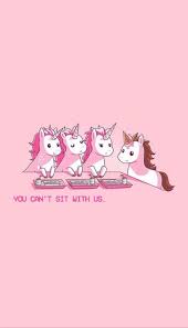 Download unicorn wallpapers & cute backgrounds for girls now to give your home and lock screen a lovely makeover and express yourself with some unique super cute, kawaii and girls wallpaper and themes! Mean Girl Unicorn Unicorn Wallpaper Iphone Wallpaper Cute Wallpapers