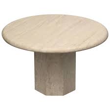 Round Italia Travertine Dining Table 1stdibs Com Vintage Dining Room Table Dining Table Dining Room Table