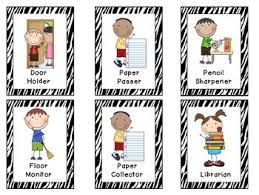 Classroom Job Zebra Themed Classroom Jobs Job Cards Classroom