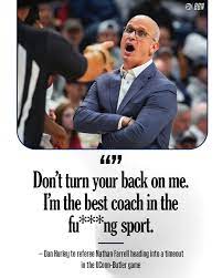 Dan Hurley: “Don't turn your back on me. I'm the best coach in the f****ng  sport.” 😂😂😂 (h/t Eli Hershkovich | X)