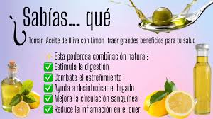 🫒🥄🍋 ¿Sabías que una cucharadita de aceite de oliva con limón en ayunas puede transformar tu bienestar? ✔️Aprovecha los beneficios del aceite de oliva con limón. ¡Así se prepara! 🔹 Mezcla 1