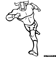 Download these pictures now and bring your wrestling champions to life. Pro Wrestling Online Coloring Pages