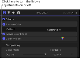 In the off position, contacts inside the switch are separated and current cannot flow. Turn Imovie Adjustments On Or Off In Final Cut Pro Apple Support