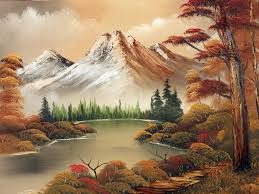 A Calm Day Mountain Landscape Painting Scenery Paintings Landscape Painting Tutorial