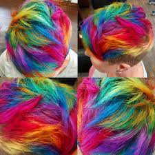 317 Likes 9 Comments Jaymz Marsters Jaymz Marsters On Instagram We All Love A Rainbows Hair Short Rainbow Hair Bright Hair Colors Cool Hair Color