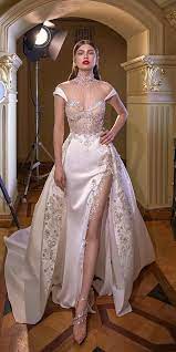 24 Modern Wedding Dresses From Top Usa Designers Wedding Dresses Guide Wedding Dress Couture Sheer Wedding Dress Bridal Dresses
