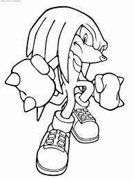 Sonic the hedgehog for coloring. Sonic Knuckles Coloring Pages Sonic Boom Knuckles Coloring Pages Son Desenhos Para Criancas Colorir Desenhos Infantis Para Pintar Desenhos Fofos Para Colorir