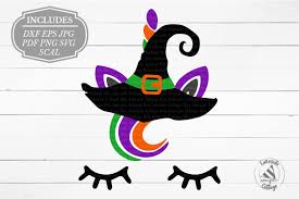 Download Free Unicorn In Witch Hat Halloween Svg Crafter File Free Svg Fonts Cliparts