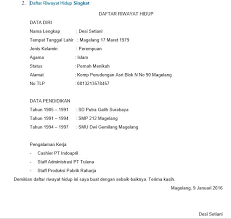 Maybe you would like to learn more about one of these? 21 Contoh Daftar Riwayat Hidup Untuk Lamaran Kerja Baik Benar