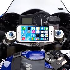 The standard handlebar size is 25.4 millimeters in broadness, though depending on your bike model, that time can vary. Motorcycle Bike Fork Stem Mount Dedicated Holder For Iphone 6 6s 7 8 Plus 5 5 Ebay