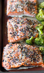 Sheet Pan Meal Everything Bagel Salmon Veggies Hungry Hobby