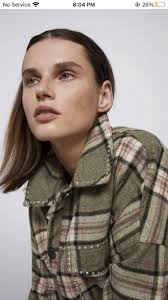 Zara Wool plaid overshirt