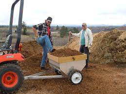 Lift up the handles and pull the spreader. Manure Spreader Upgrade Cliff House Alpacas