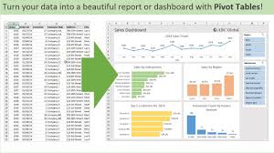 Introduction To Pivot Tables Charts And Dashboards In