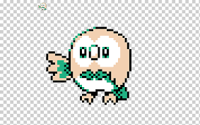 Generation 1 & 2 pokémon. Pokemon Sun And Moon Pokemon Red And Blue Rowlet Sprite Pixel Art Sprite Pokemon Area Rowlet Png Klipartz