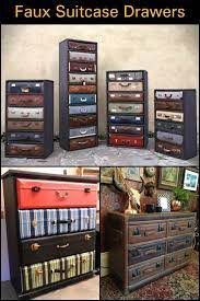 Give Your Old Dresser A New Look With This Faux Suitcase Drawer Idea Diy Projects For Everyone Old Dressers Diy Dresser Furniture Makeover