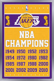 Lakers' beat reporters bill oram and jovan buha along with anthony slater bring you coverage on the los angeles lakers. Amazon Com Trends International Nba Los Angeles Lakers Champions 13 Wall Poster 22 375 X 34 Barnwood Framed Version Home Kitchen