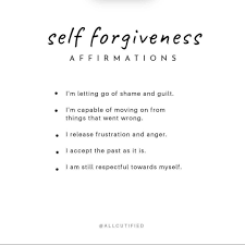The true mark of maturity is when somebody hurts you and you try. Self Forgiveness Affirmations By Allcutified Self Love Affirmations Guilt Quotes Forgive Yourself Quotes