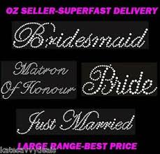 Let's be honest, there is no one who doesn't prefer a cool nickname to a funny or mean nickname? Iron On Wedding Transfers Rhinestone Bride Bridesmaid Wifey Hen Party More Ebay