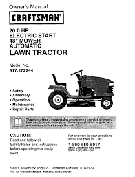 Maybe you would like to learn more about one of these? Craftsman 917 272244 Owner S Manual Pdf Download Manualslib