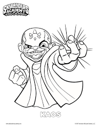 Free Skylanders Kaos Coloring Page Coloring Pages Printable Coloring Pages Drawing Reference
