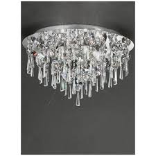 Bathroom lighting ideas and led ceiling lights should be bright enough. Mansell Jazzy Crystal Chrome Semi Flush Bathroom Ceiling Light Ip44