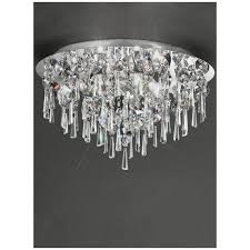 Elevate your home this season with signature fixtures. Exhibit Chrome And Crystal Flushmount Ceiling Light Ideas4lighting