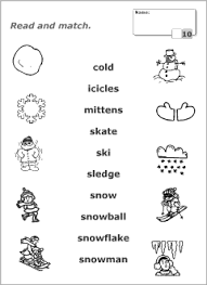 Worksheets For Learning English Vocabulary English Lessons For Kids Winter Words Flashcards For Kids