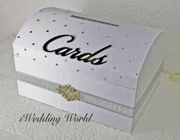 Wedding Card Box Money Holder Envelope Holder Silver Box Treasure Chest By Iweddingworld On Etsy Gift Card Boxes Card Box Wedding Card Box