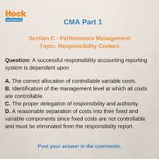 Hock International Cma Exam Knowledge Check 1 Post Your Answer In The Comments 2 Check The Correct And Incorrect Answer Explanations Tomorrow 3 Join Free Cma Exam Mcqs Group Where We