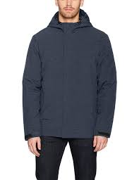 32 Degrees Mens Winter Rain Jacket With Down Insulation
