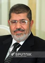 Vladimir Putin meets with Mohamed Morsi