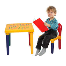 By international concepts (1) 1; Brand New Kids Alphabet Table And Chair Set Plastic Children Table Chair Yellow Red For Toddler Activity Reading Train Learn The Letters While Playing Gift For Toddler Boys And Girls