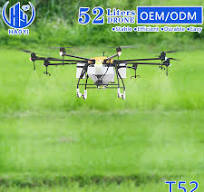 52L Large Capacity Heavy Lift 60 Kg Agricultural Pesticide Spraying Drone  PARA Agriculture Agricultural Drone 50 L for Sugarcane Maiz Wheat Irrigation