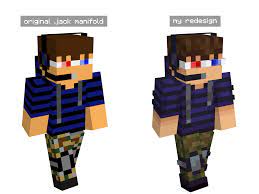 Jack manifold minecraft skin at this moment we have 80190 skins in resolution to 1024x512 in our database and new ones added daily. I Tried Redesigning Jack Manifold S Skin What Do You Think Dreamsmp