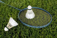 Badminton in the Courtyard