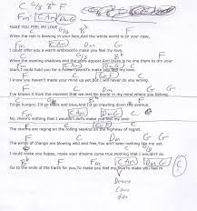 Make You Feel My Love Garth Brooks Capo 3rd Guitar Lesson Chord Chart Brad Paisley Lyrics Whiskey Lullaby Feelings