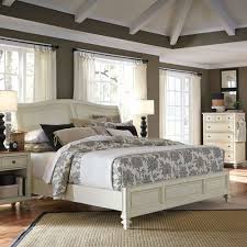 Cottonwood Sleigh Bed In Antique White By Aspenhome Bedroom Design Small Master Bedroom Master Bedroom Furniture