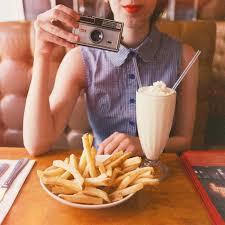 Vintage Diner Retro Diner Classic Diner Vanilla Milkshake French Fries Vintage Camera Vintage Vibes Diner Aesthetic Vintage Diner Aesthetic Vintage