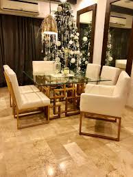 Satchell linen upholstered dining chair (set of 2) by alcott hill®. Dining Table With 4 Chairs And 2 Host Chair W Armrest Furniture Home Living Furniture Chairs On Carousell