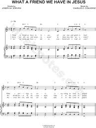 Charles C Converse What A Friend We Have In Jesus Sheet Music In F Major Transposable Download Print Sheet Music Music Piano Music